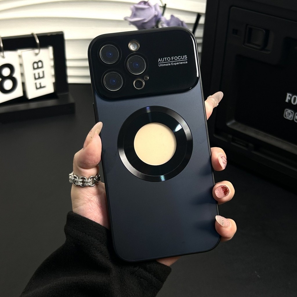 New IPHONE Casing Ponsel Kaca Matte AG Baru Untuk Iphone 15 12 13 14 Pro Max 15 ProMax Lensa Magneti