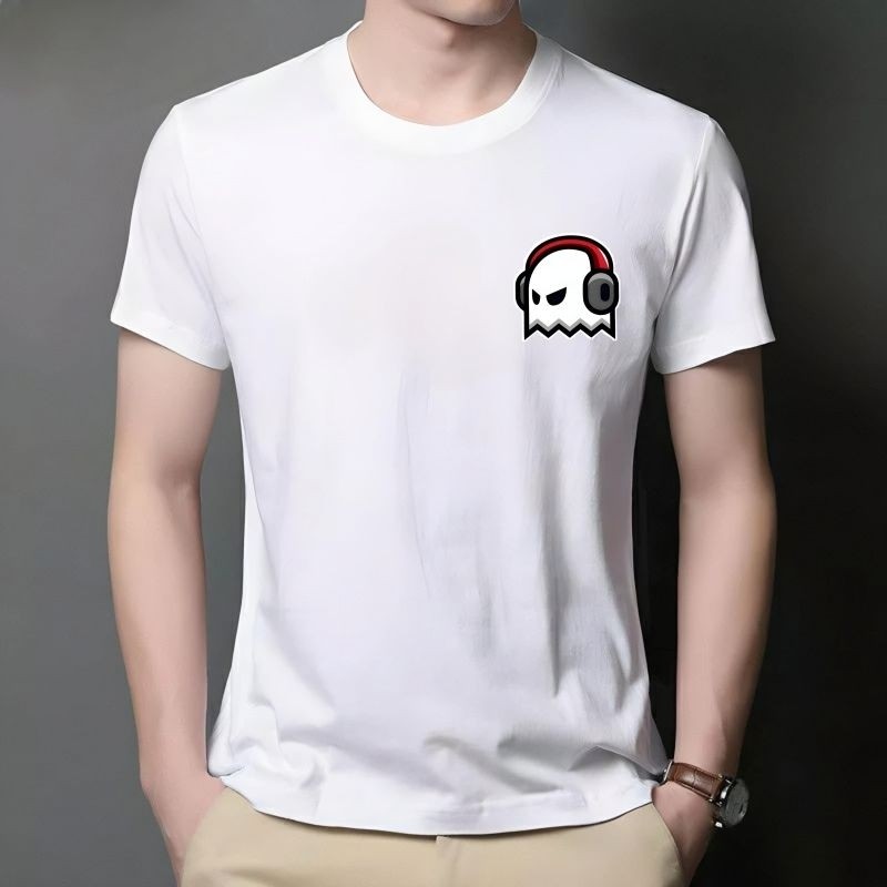 Baju kaos oblong pria pakaian cowok berlogo Casper (BAYAR DI TEMPAT)