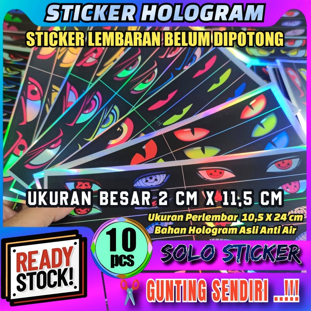 

STIKER STROBO MATA MINIATUR BUS BAHAN HOLOGRAM ANTI AIR