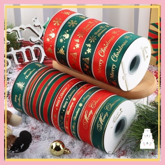 

1 Roll Pita Natal Christmas Ribbon
