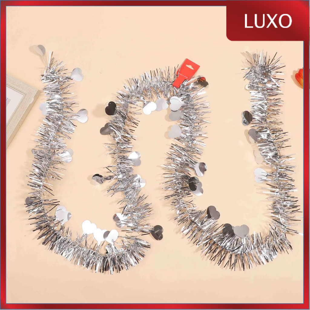 

LUXO - SLINGER 2 Meter Diameter 5cm Single Colored / Mix / Motif Rumbai Garland Tensil Tinsel Metalik Hiasan