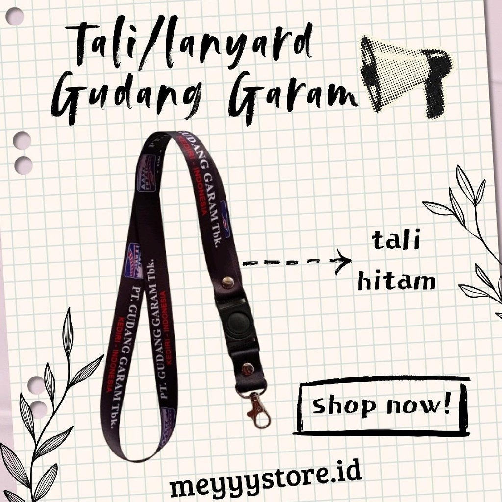 

READYYY Tali Gantungan ID CARD / Lanyard GUDANG GARAM [STOCK MELIMPAH] Termurahhh Harga Grosir!