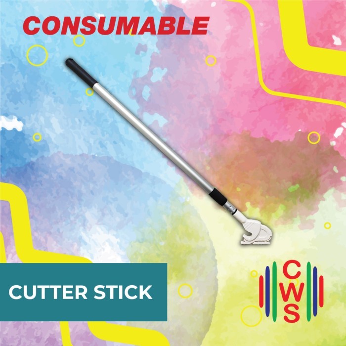 

Cutter stick flexi atau alat pemotong bahan banner