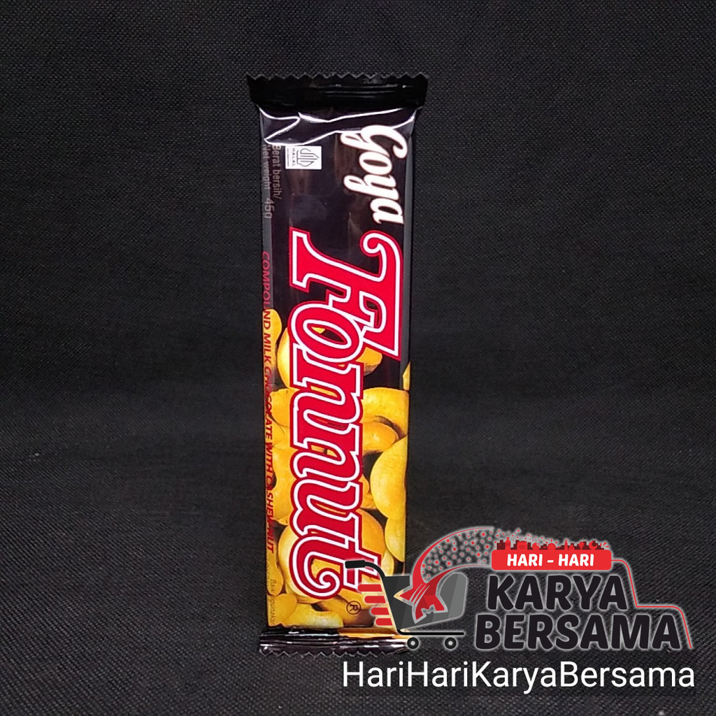 

MAKANAN RINGAN COKELAT BATANG GOYA FONNUT MILK CHOCOLATE CASHEW 45GR