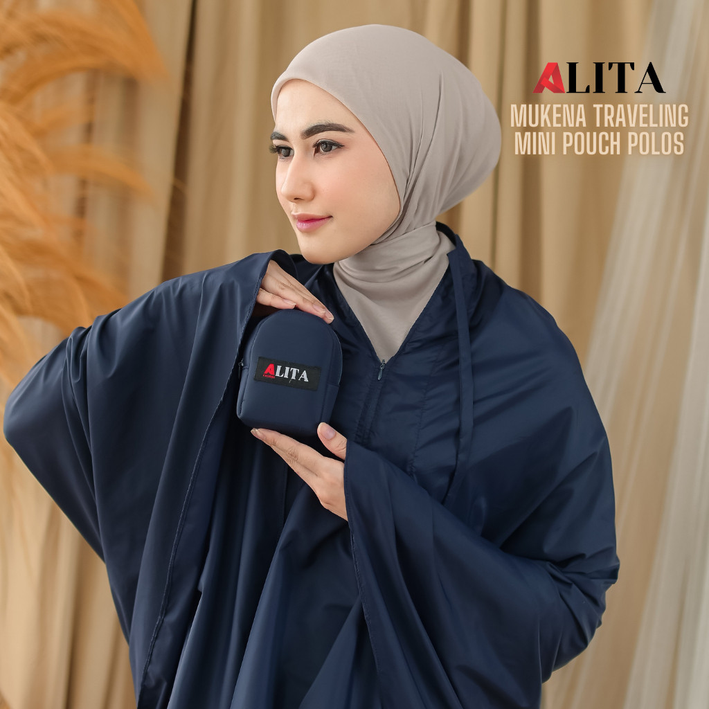 vg64jn Mukena Traveling Mini Pouch Terkecil 2in1 Parasut