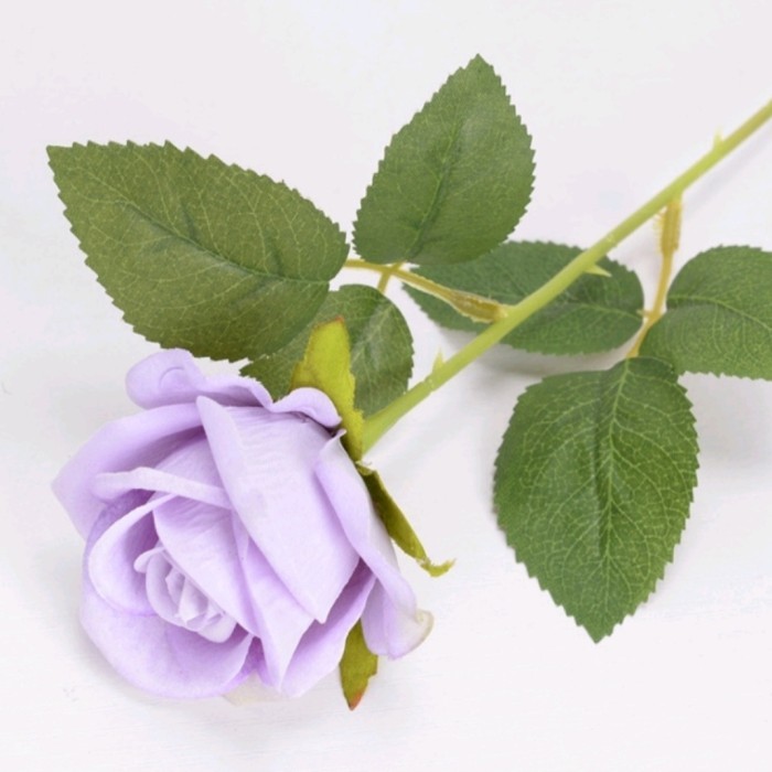 Bunga Plastik Hias MAWAR Tanaman Artificial Dekorasi - Ungu