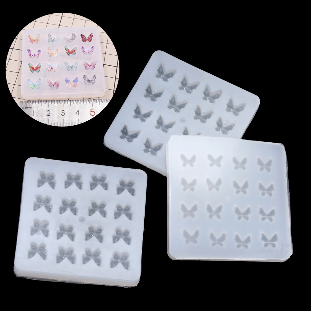 

Small Butterfly Shape Silicone Mold Candle Mould Epoxy Resin Molds DIY Tiny Beads Butterfly For DIY Keychain Pendant Jewelry