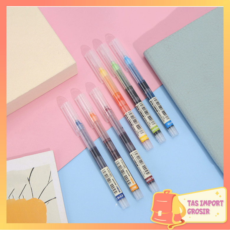 

Tas Import - S5944 Pena Cair Warna Warni 12 in 1 / Alat Tulis Kantor Sekolah / Pena Gel 0.5 mm 12 in 1 / Pulpen Gel Cair untuk Sekolah