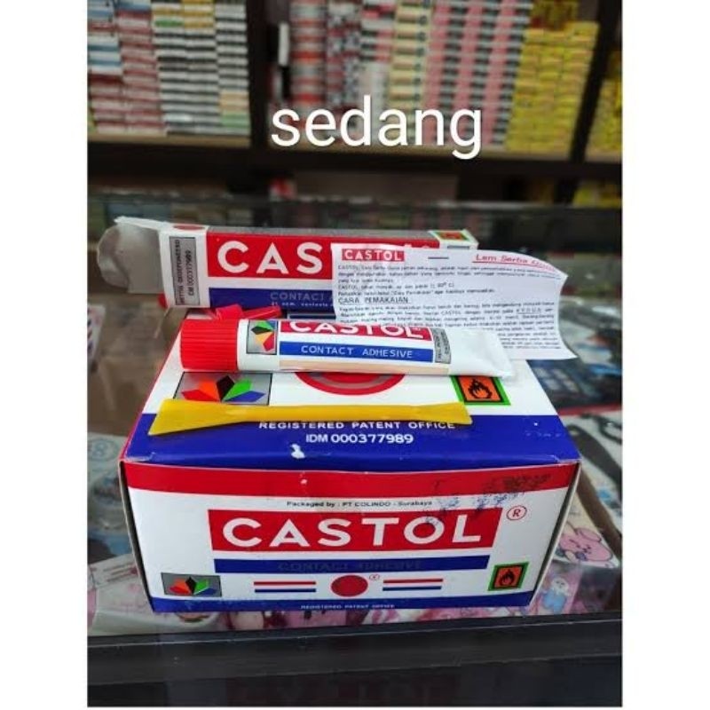 

LEM CASTOL SEDANG ORI / LEM KUNINH 21 CC 1 lusin