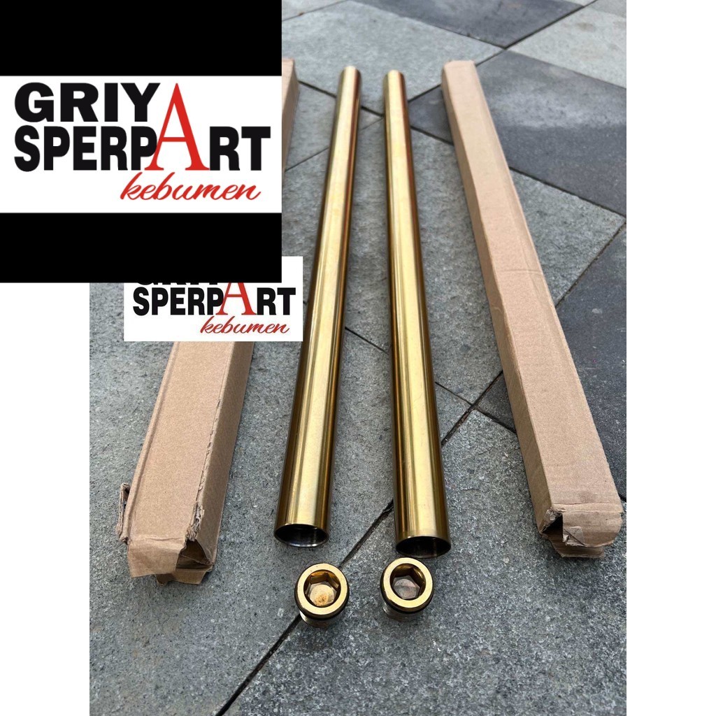 AS SHOCK DEPAN GOLD EMAS UK30 RX KING RXK RXS RXZ SET KUALITAS GRADE A TERBAIK