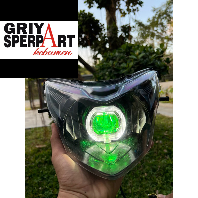 Reflektor Lampu depan jupiter mx new 135 biled led