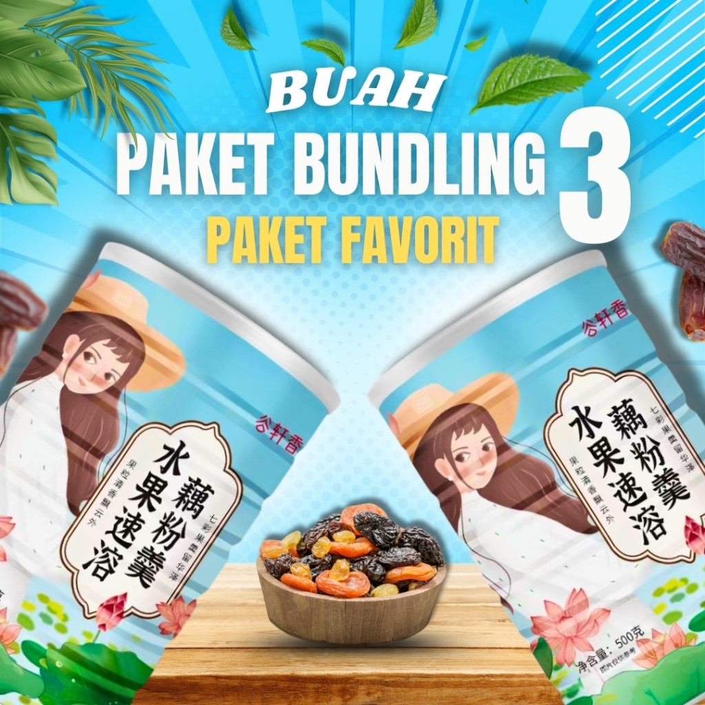 

Bundling 3 Kaleng Fruits/Buah OUFEN Lotus Root Powder - Instant Soup Bubuk Akar Teratai Lezat Menyehatkan & Bergizi HALAL BPOM