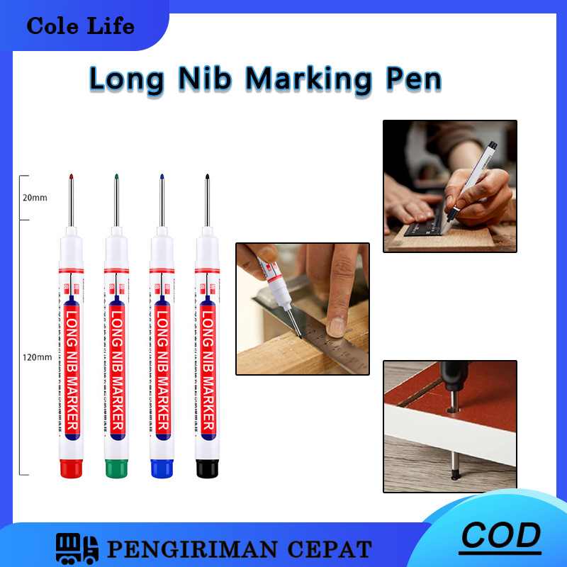 

Penanda Pulpen Kepala Panjang Long Nib Tip Marker Spidol Cat Permanen Cat Spidol Tip Spidol Marker