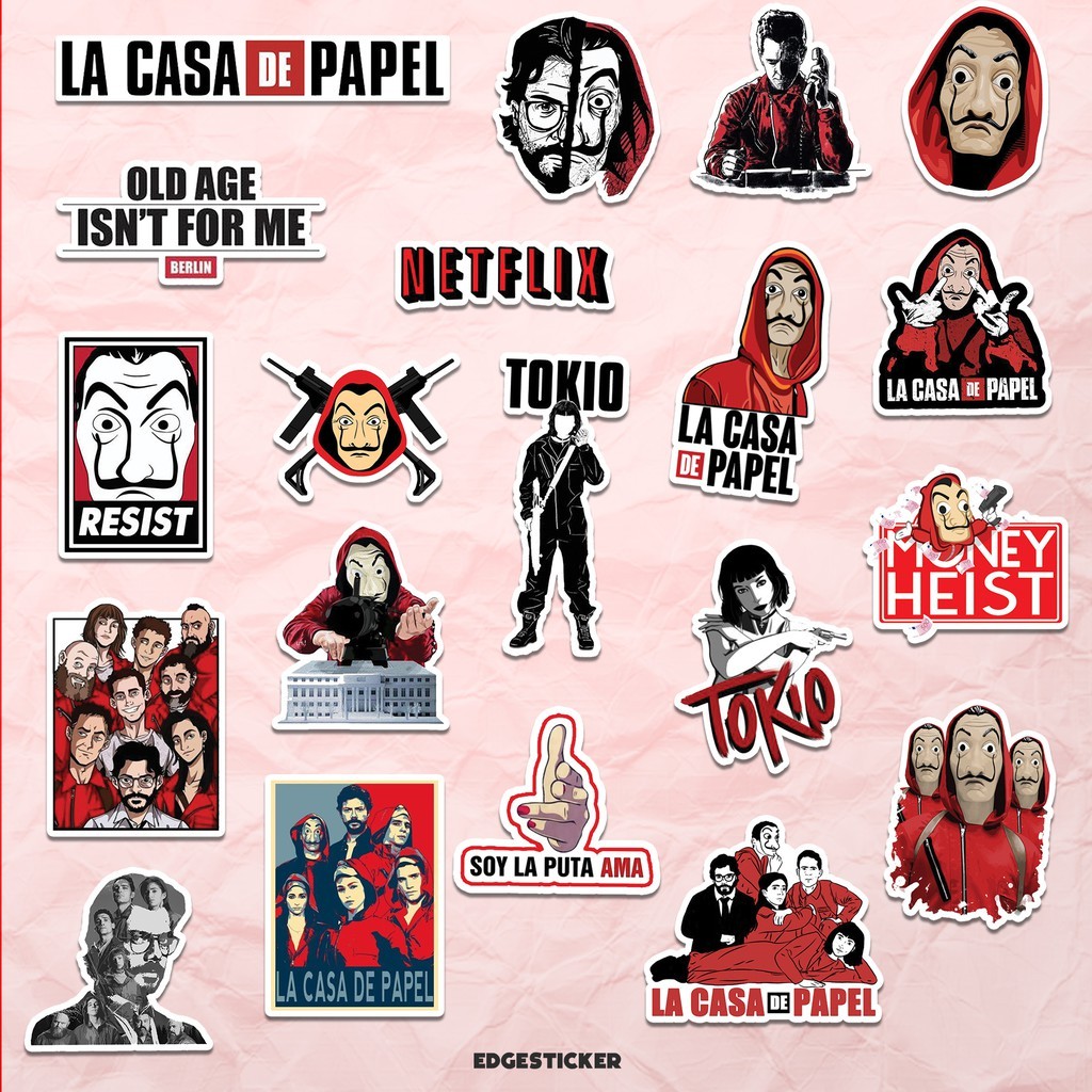 

Stiker Money Heist Aesthetic Sticker Tumblr Sticker Laptop