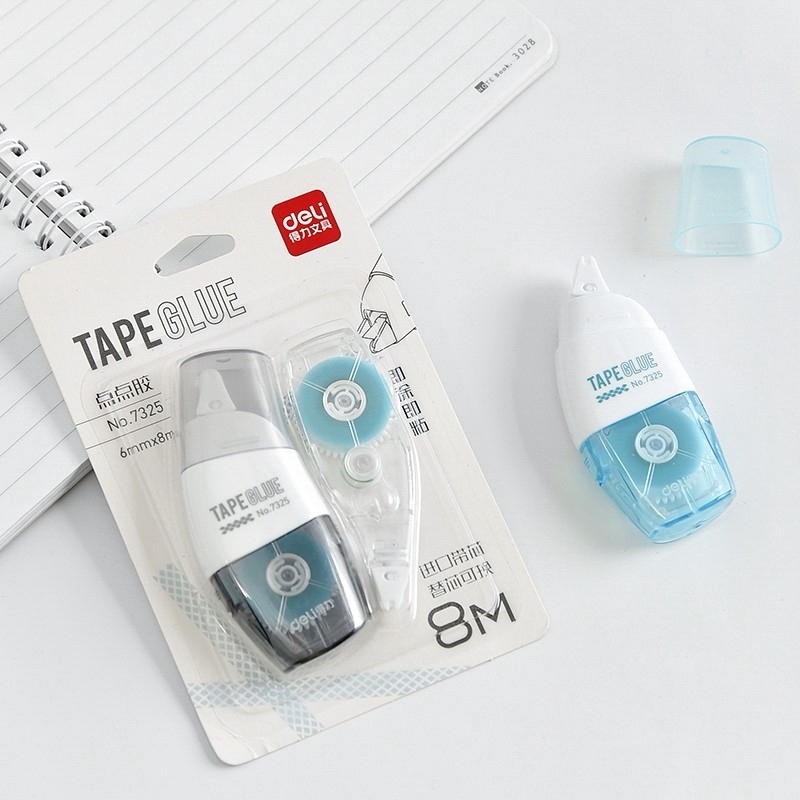 

Deli 8m Double-sided Tape Glue for Students Journal Scrapbooking Deco School Office Supplies