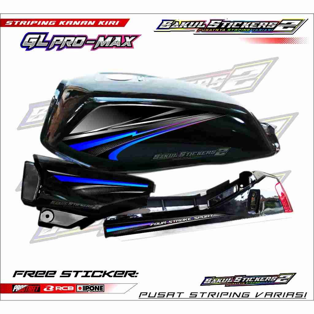Striping Variasi Motor Honda Gl Pro Gl Max / Sticker List Variasi Motor Gl Pro Gl Max