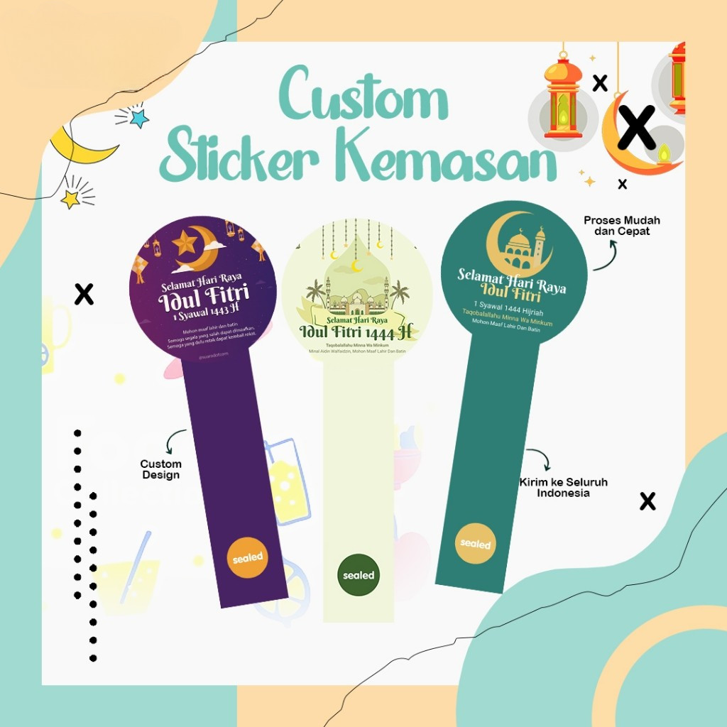 

Cetak Stiker Toples Idul Fitri /Stiker Botol Lebaran | Sticker Segel Toples Kue Kering Kemasan Makanan Jajan