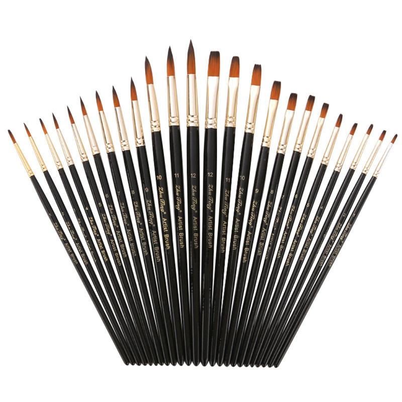 

Nylon Watercolor Paint Brushes Gouache Acrylic Painting Brush Pen For Art Supplies