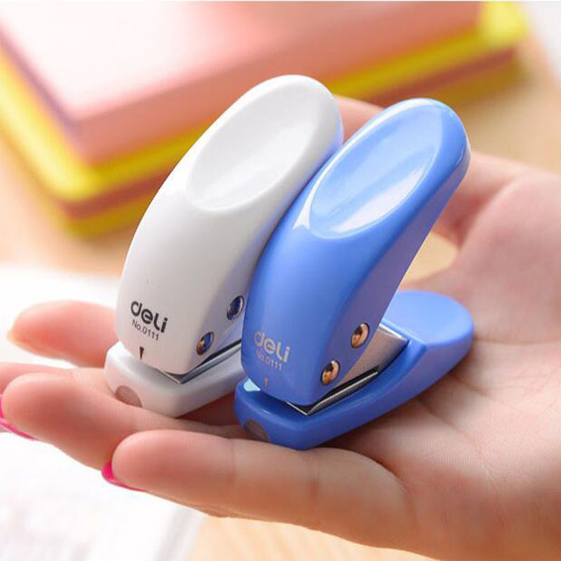 

1pc Punching Diameter 6mm Paper Depth 12mm Mini Cardboard Cute Perforated Office Supplies Data Integration Binding Stapler