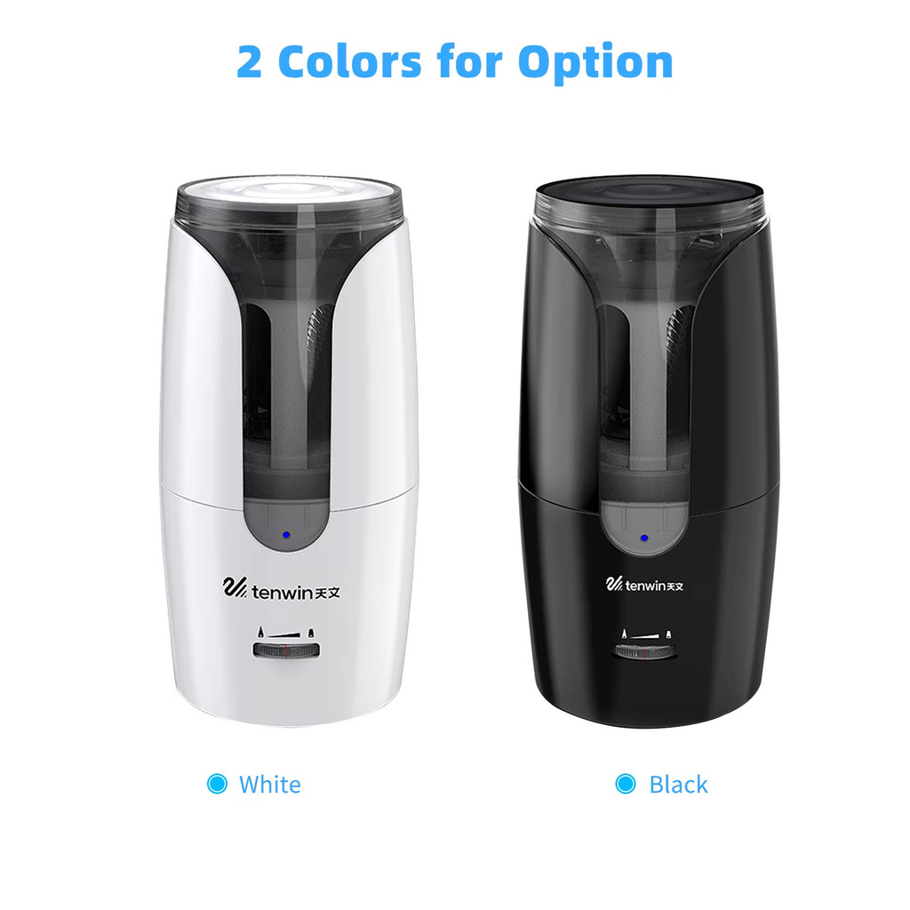 

Tenwin 8028 Electric Pencil Sharpener Automatic Mechanical Pencil Sharpener Thick/Fine Nib/Tip Adjustable Student Sketch Drawing