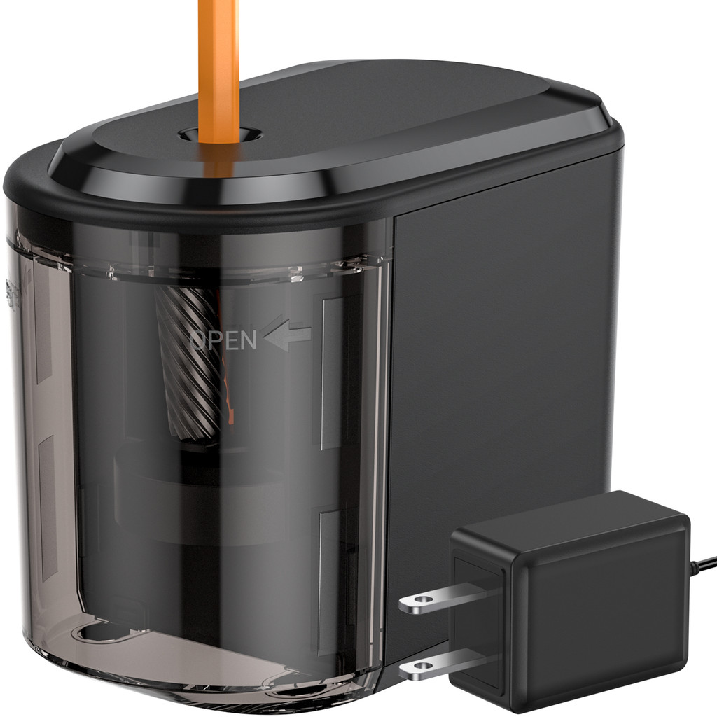

PS05 Electric Pencil Sharpener with Auto Start and Cleaning Brush for School Classroom Office Artist Studio