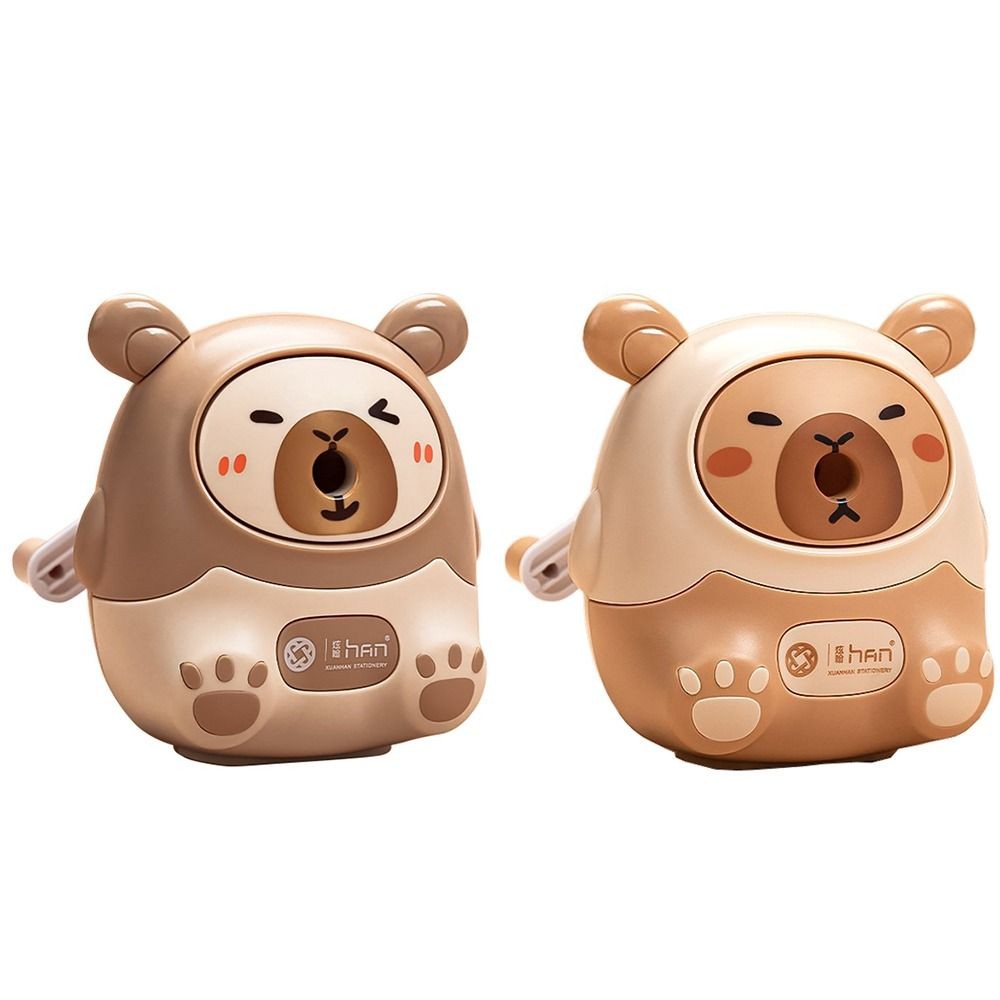 

Hand Crank Capybara Pencil Sharpener Cartoon Anti Sticking Manual Pencil Sharpening Tool Comfortable Grip Automatically Enters