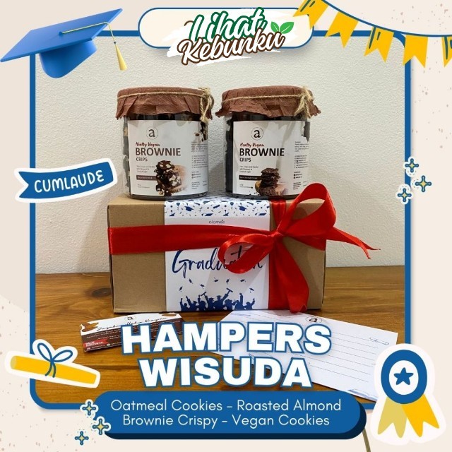 

ALAMEE Kado Wisuda Hampers Graduation Gift Hadiah Cemilan Snack Kue Kering Parcel Gift Box Bingkisan LIHAT KEBUNKU