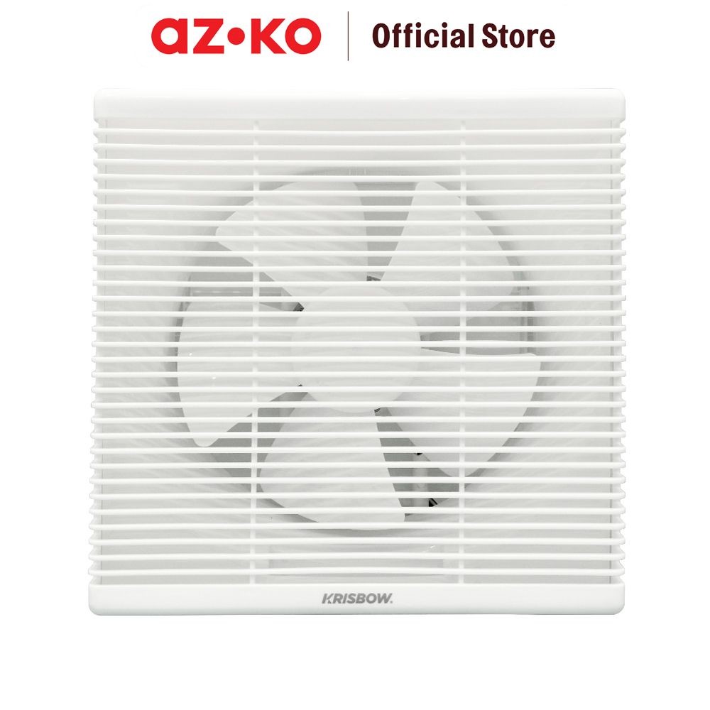 AZKO Krisbow 10 inci Kipas Exhaust 2 Arah - Putih Kipas Ventilasi Ceiling Fan Exhaust Pipe Fan Kipas