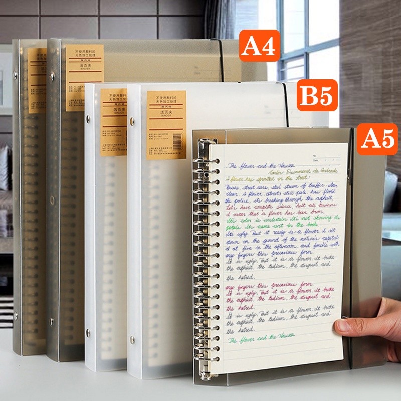 

Replaceable Refill Loose Leaf Notebook A4 A5 B5 Binder Planner 6 Styles Available Office School Supplies Stationery Accessories