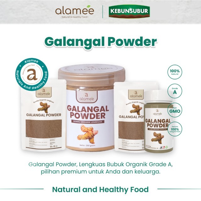 

ALAMEE Lengkuas Bubuk Asli Galangal Powder Murni Seasoning Bumbu Organik