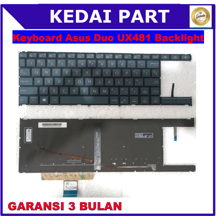 Keyboard Asus Zenbook Duo UX481 UX481FAY UX481FL UX481FLY Backlight