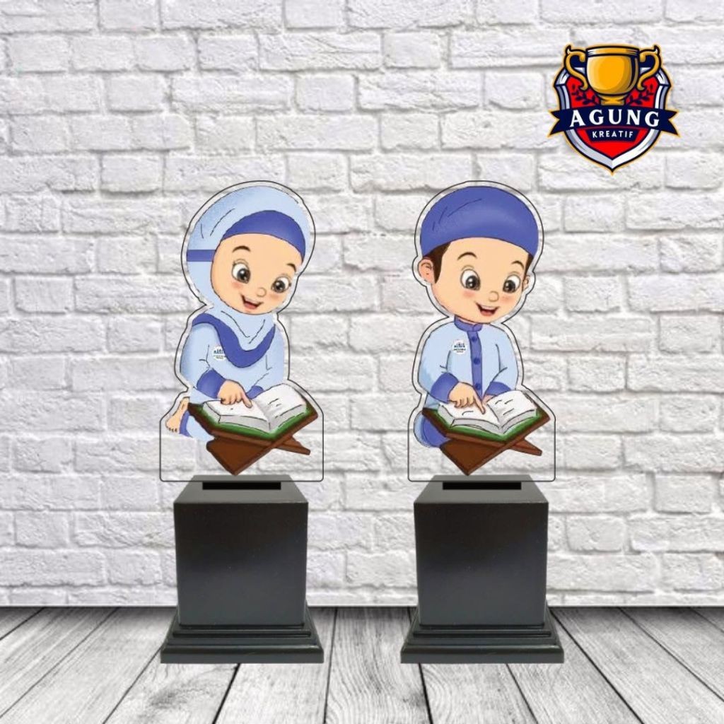Piala Akrilik Anak Muslim - Piala Wisuda- Piala ANAK Muslim - Plakat Akrilik Wisuda - Plakat Akrilik