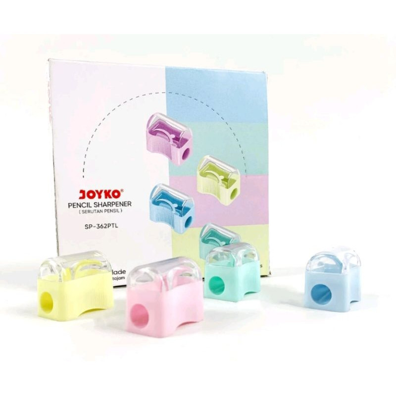 

(Toserba 777) Serutan Sharpener Rautan Joyko SP-362PTL Pastel Color satuan