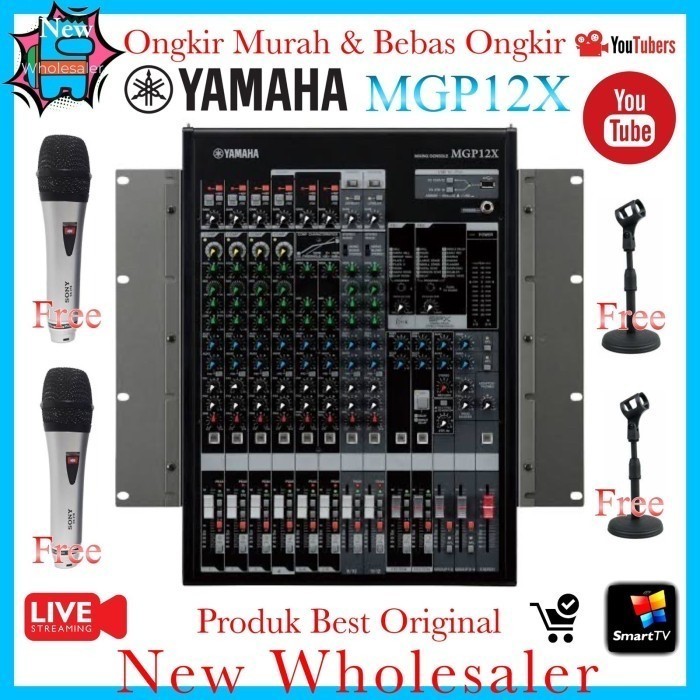 DISKON Mixer Audio Yamaha Mgp12X original 12 channel Mixing MGP 12 X perfect
