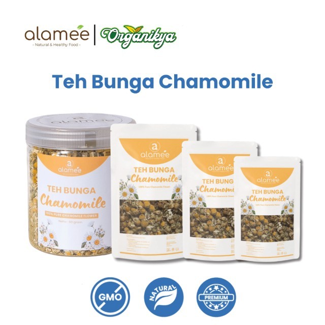

ALAMEE Chamomile Tea Teh Bunga Camomile Flower Bunga Kamomile Dried Flower Organik organikya