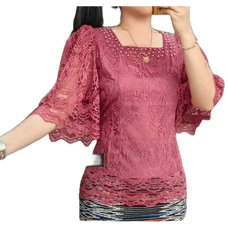 JK45 BLUS BROKAT DEWASA /ATASAN KEBAYA PESTA WANITA KONDANGAN MUTIARA