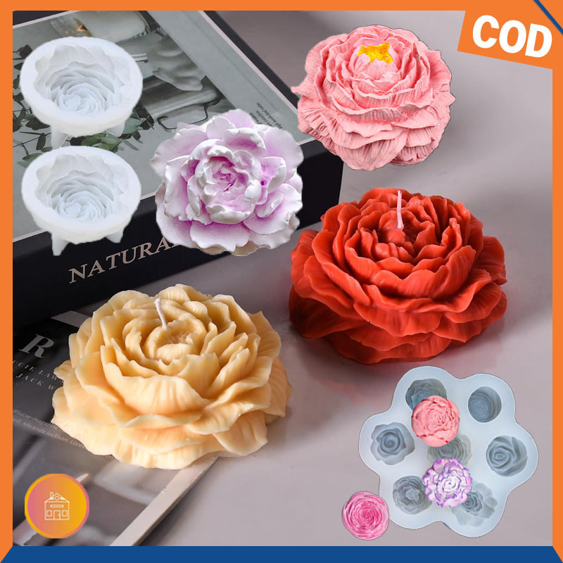 DIY Melati Cetakan Puding 3d Silikon Bunga Cetakan Penyebar Aroma Bunga Cetakan Jelly Cetakan Puding