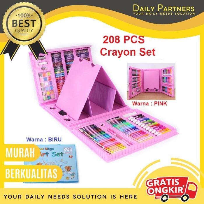 

[NEW COLLECTION] Doritoki 208pcs Crayon Anak Pengasah Set Alat Menggambar ORIGINAL - Random