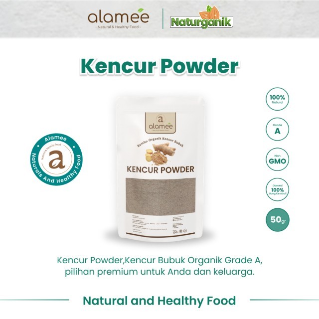 

ALAMEE Bubuk Kencur Bumbu Dapur Organik Murni Asli Seasoning Powder Spice 50 Gram Naturganik