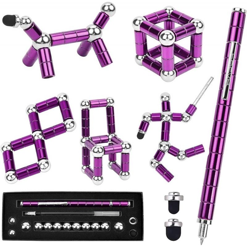 

Fidget Pen Magnetic DIY Pen Magnet Multifunctional Fidgi Pen Deformable Magnet Writing Ballpoint Toy Pen, Best Gift For Friends