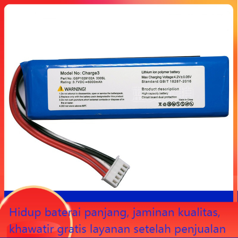 Baterai baru yang cocok untuk JBL Charge3 shockwave 3 audio baterai portabel GSP1029102A 330SL