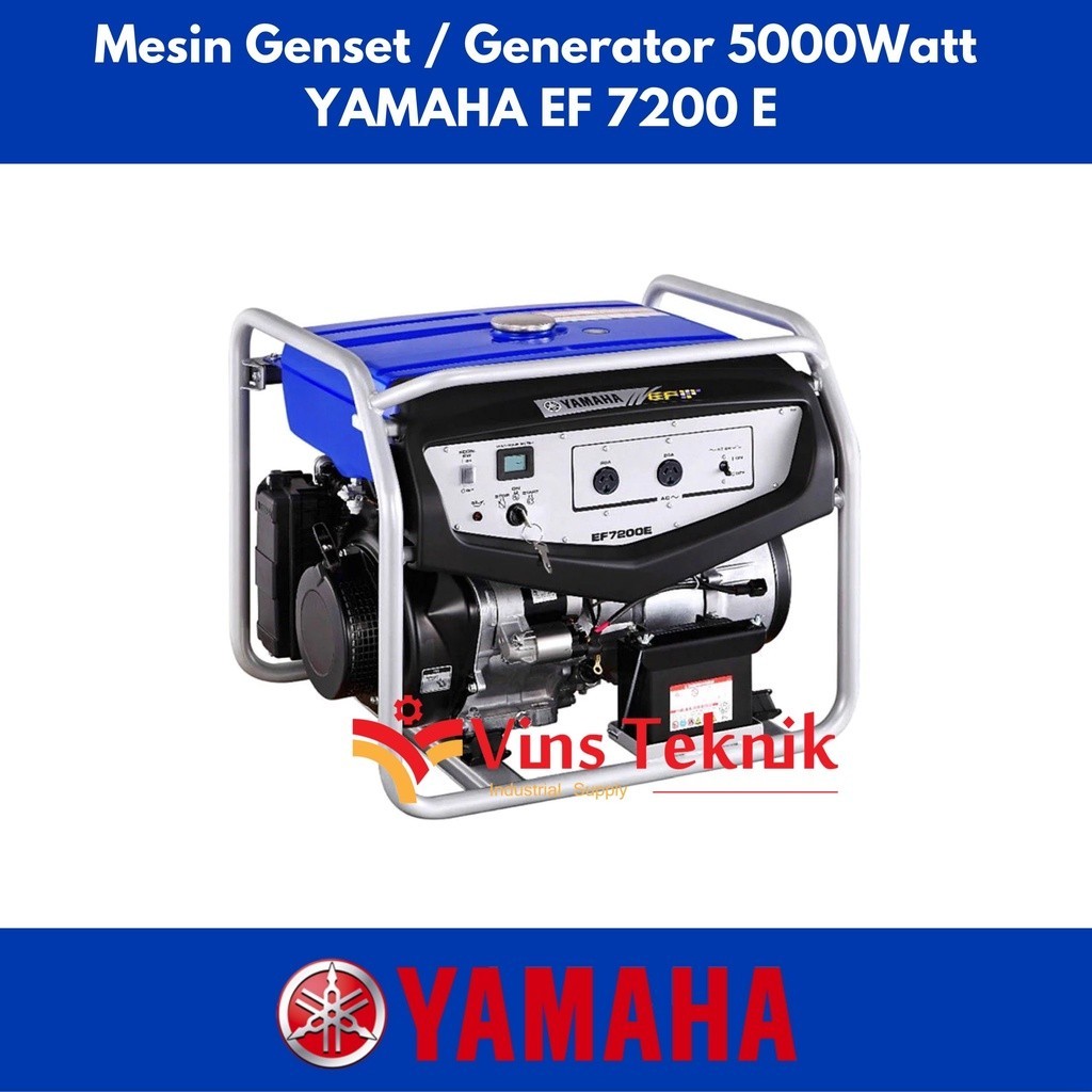 PROMO HARI RAYA MESIN GENSET EF 7200 E YAMAHA GENERATOR BENSIN EF7200E 5000 WATT