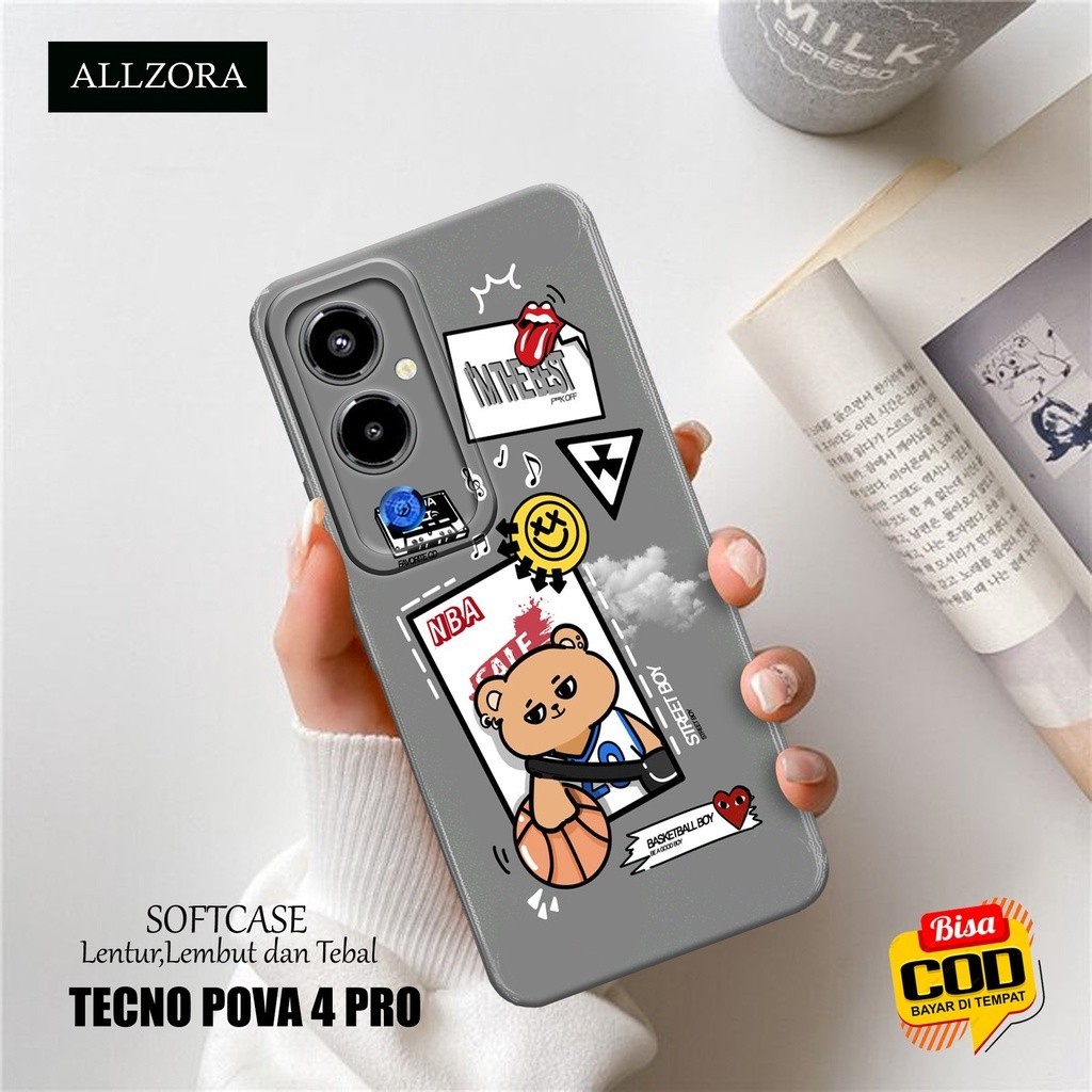 Softcase Hp Tecno Pova 4 Pro Terbaru - Casing Hp Tecno Pova 4 Pro Terbaru - Fashion Case KARTUN - Ca