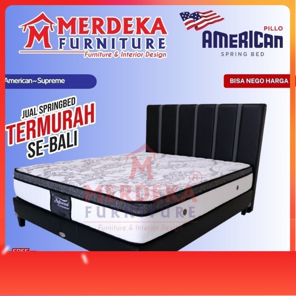 Kasur American ~ Supreme Comfort Top | Spring Bed 160x200|