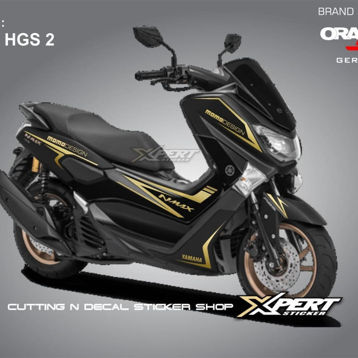 Cuting Sticker NMAX hitam striping gold  oracal germany striping nmax stripping nmax