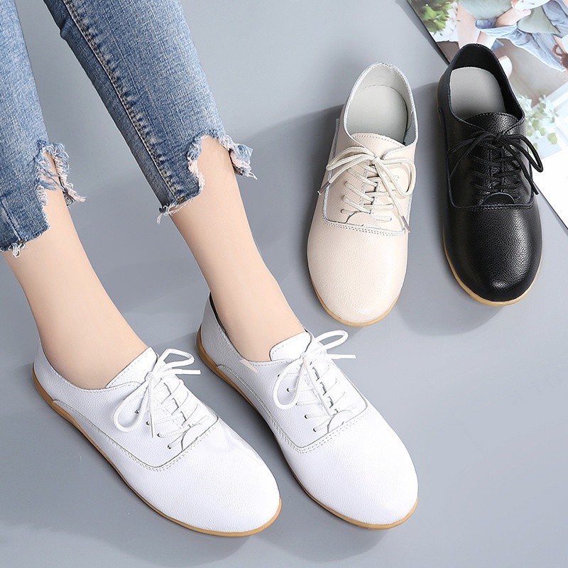 UKURAN SIZE 37 38 39 40 41 42 43 44 45 / Sepatu Kerja Wanita Flat Shoes Nyaman Cewek Kekinian Sepatu
