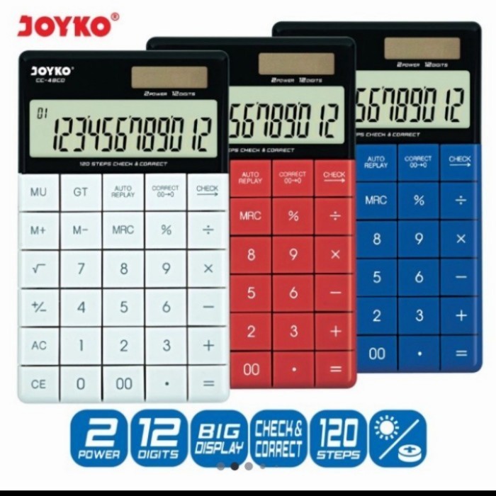 

kalkulator joyko CC 48 CO 12 digit