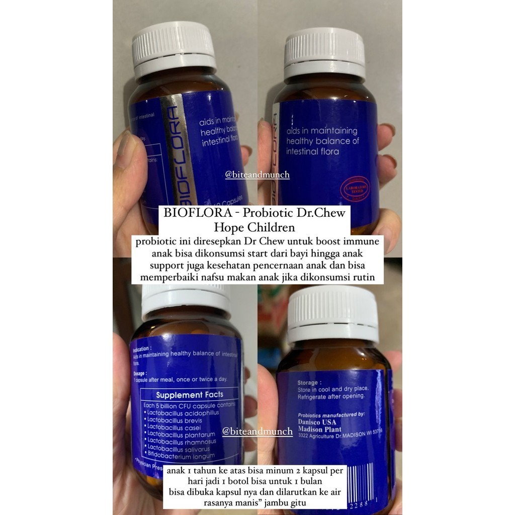 BIOFLORA PROBIOTICS DR CHEW HOPE CHILDREN PROBIOTIK ANAK MALAYSIA