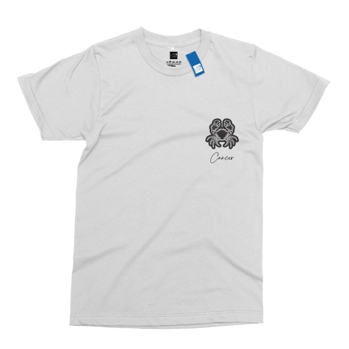 T-shirt Zodiak: Cancer Sign Vibes Baju Kaos Katun Premium Pria Wanita