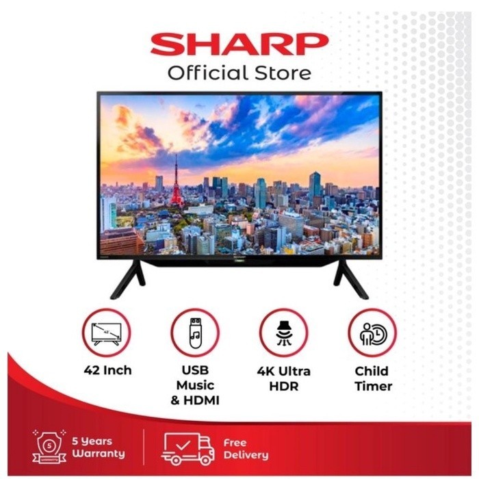 terbaru  sharp digital tv 24-32-42 inch ready